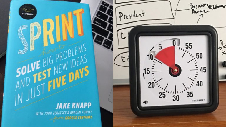 Image of the book Sprint and Time Timer side by side